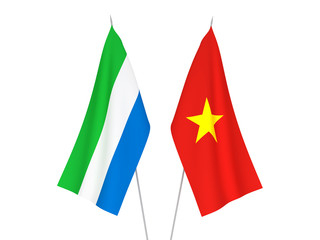 Vietnam and Sierra Leone flags