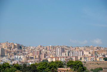 Obraz premium Blick auf die Stadt Agrigento auf der italienischen Insel Sizilien