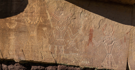 Ancient Native American Historical Rock Art Petroglyph Pictograph