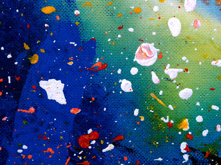 Abstract colorful watercolor painting background with texture.