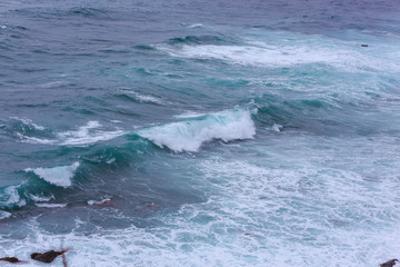 Nature scene image of ocean wave at Jeju Island, South Korea for Background or wallpaper use.
