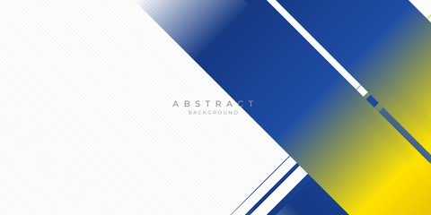 Blue yellow white abstract background suit for presentation design