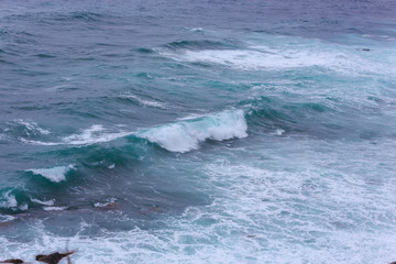 Nature scene image of ocean wave at Jeju Island, South Korea for Background or wallpaper use.