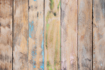 Vintage wood background - Wooden panel with beautiful patterns. old weathered wooden plank painted in color. - obrazy, fototapety, plakaty