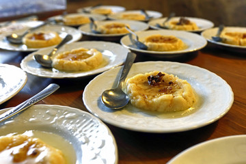 Traditional Turkish Dessert Made in a Home Cooking Class