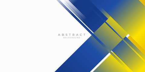 Blue yellow white abstract background suit for presentation design