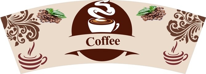 TEA COFFEE PAPER CUP BLANKS RAW MATERIAL DESIGN 