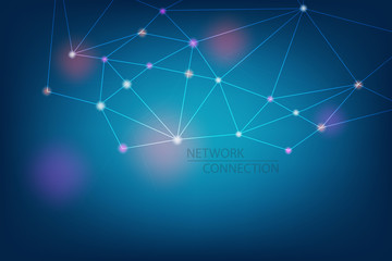 Obraz premium dark blue technology and high tech abstract background