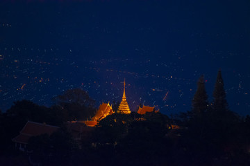 Wat Prathat Doi Suthep Temp at Chiang Mai , Thailand
