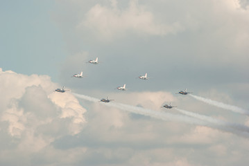 Exciting Air-Show in the airport