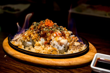 Flaming Sushi Roll