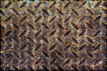  Old metal diamond plate