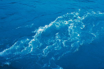 Wavy surface of sea water for background