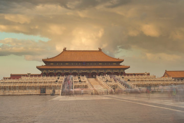 exterior of the Forbidden City in Beijing. China