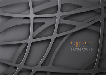 Abstract Dark Metal Mesh Background - Modern Graphic Design for Your Project, Vector