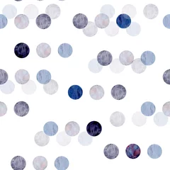 Store enrouleur occultant Cercles aquarelle transparente motif dessiné à la main sur fond blanc isolé pastel neutre gris violet rose à pois organiques couleurs douces abstrait cercles ronds clairs et sombres à la mode style minimaliste moderne