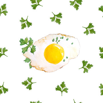 Watercolor Fried Egg, Watercolor, Clip Art, Hand PNG Transparent Image and  Clipart for Free Download