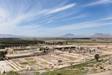 Persepolis ceremonial capital of the Achaemenid Empire, UNESCO World Heritage Site from 1979, situated 60 km northeast of the city of Shiraz in Fars Province, Iran