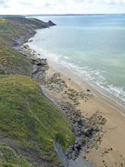 Fototapeta na wymiar Newgale Beach, St Brides Bay, Wales 