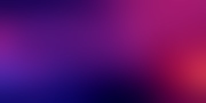 Violet purple red dark gradient pattern. Empty magical background. Defocused abstract texture. Blurred deep night sky illustration.