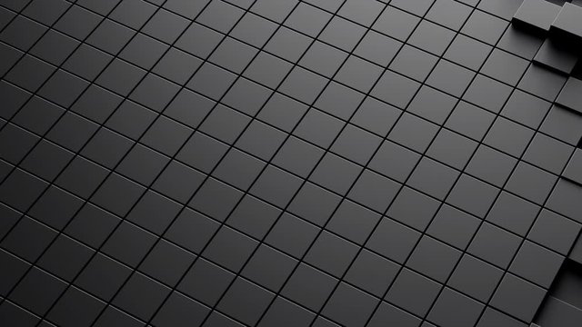 Minimalism Black box animation 3d render