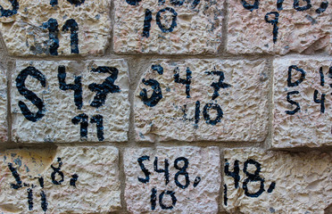 Numbered stones in Jerusalem to transfer monuments of history and curiosities