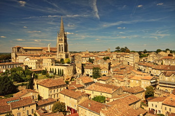Obraz premium St Emilion, Nouvelle-Aquitane, France