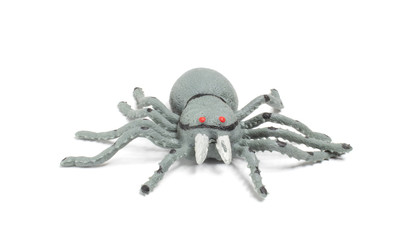 spider toy isolated on white background