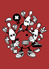 Funny Creative Cartoon Character