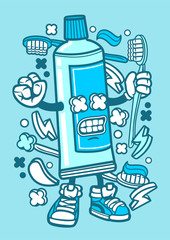 Funny Creative Cartoon Character