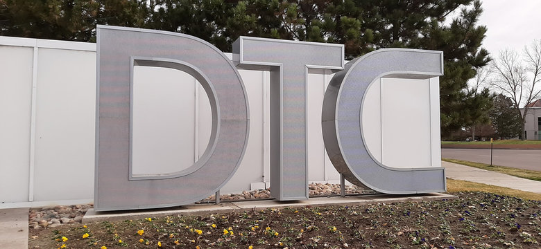 Greenwood Village, Colorado - November 19, 2019: DTC, The Denver Tech Center, is a business and economic trading center located in in the southeastern portion of the Denver Metropolitan Area