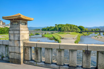京都の鴨川デルタ