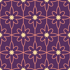 Vector geometric Islamic seamless pattern