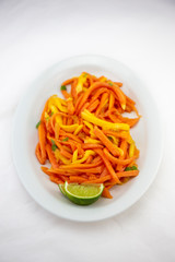Mixed mango, red papaya salad