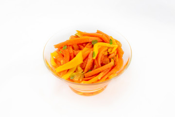 Mixed mango, red papaya salad