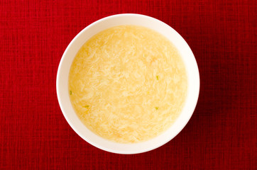 玉子とコーンの中華スープ