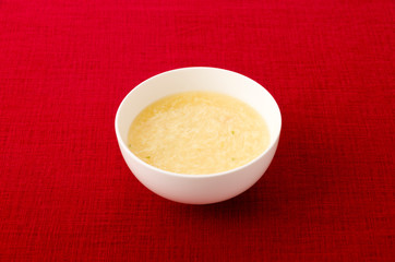 玉子とコーンの中華スープ