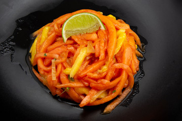 Mixed mango, red papaya salad