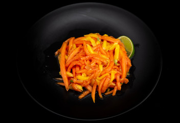 Mixed mango, red papaya salad