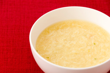 玉子とコーンの中華スープ