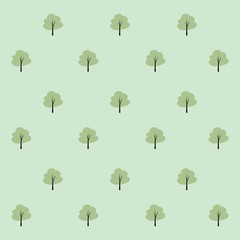 Fototapeta na wymiar Cute summer theme seamless pattern with leaf and tree. Pretty and soft pastel colors. Pattern with different Trendy pastel colors. Vector illustration with plants