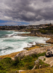 Beautiful golden sands at Bondi Beach, Sydney, South Australia