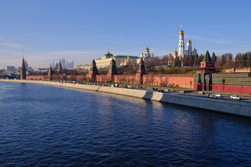 Obraz premium Landscape overlooking the Moscow Kremlin
