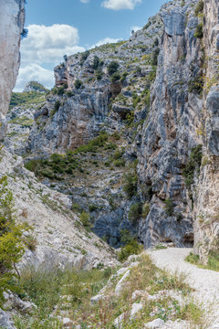 Canyon in the Mountains of Southern Italy