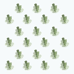 Cute summer theme seamless pattern with leaf and tree. Pretty and soft pastel colors. Pattern with different Trendy pastel colors. Vector illustration with plants