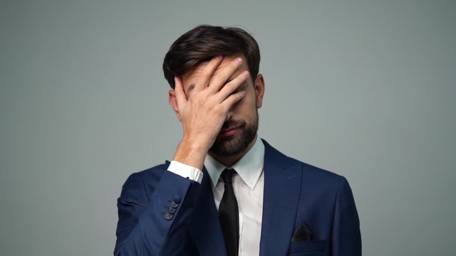 full hd video of young handsome stylish businessman - 4x slow motion