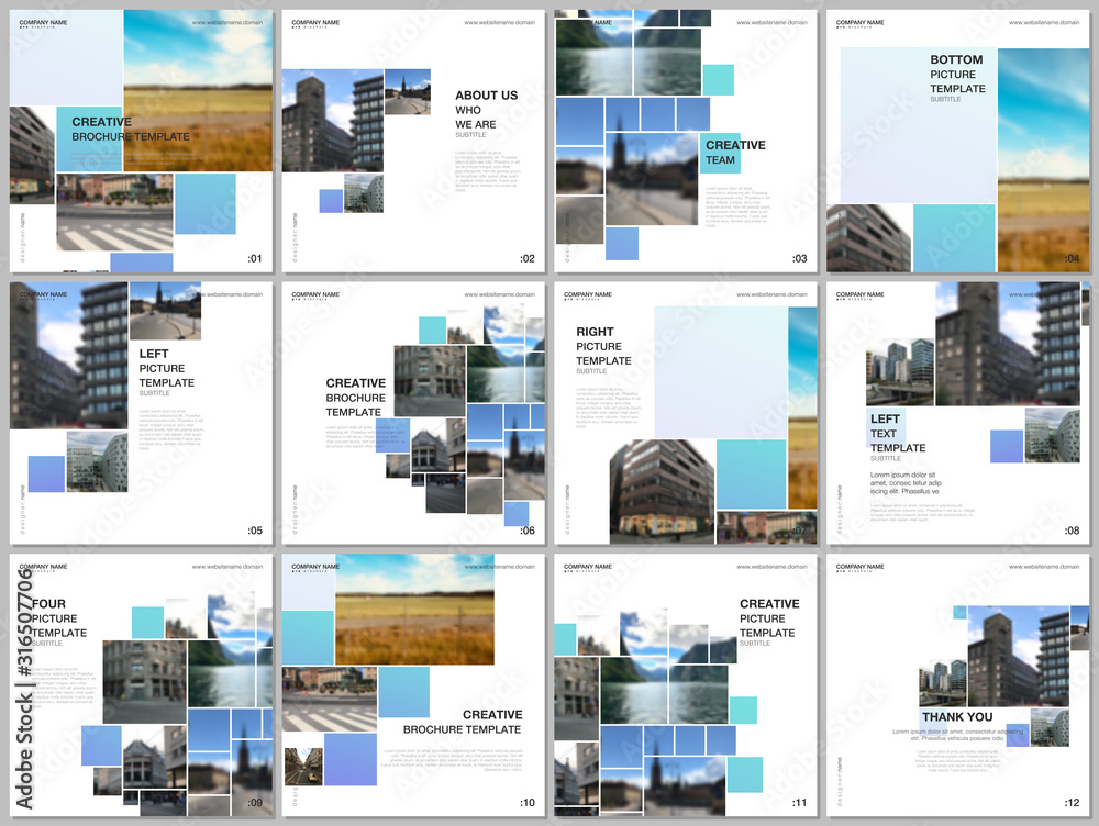 Canvas Prints brochure layout of square format covers design templates for square flyer leaflet, brochure design, 
