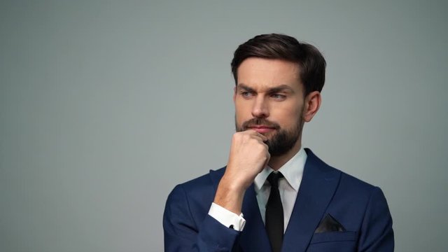 full hd video of young handsome stylish businessman - 4x slow motion