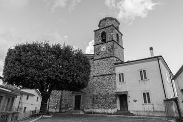 Scapoli, Isernia, Molise. Church of San Giorgio Martire. View.