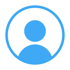 Man icon profile member user. Perconal symbol vector on white isolated background